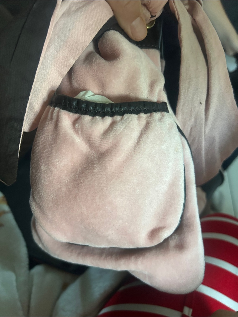 Juicy Couture Pink and Black Crest Tote with Heart Charm - Picture 11 of 12